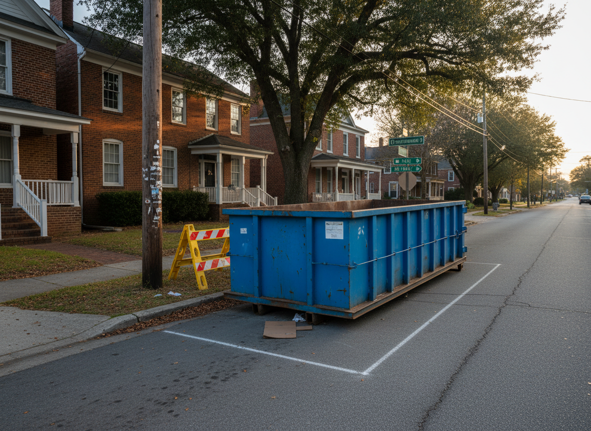 Local Rules for Placing a Rolloff Dumpster on Batesburg Streets